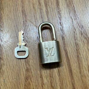 Louis Vuitton Brass Padlock with Key